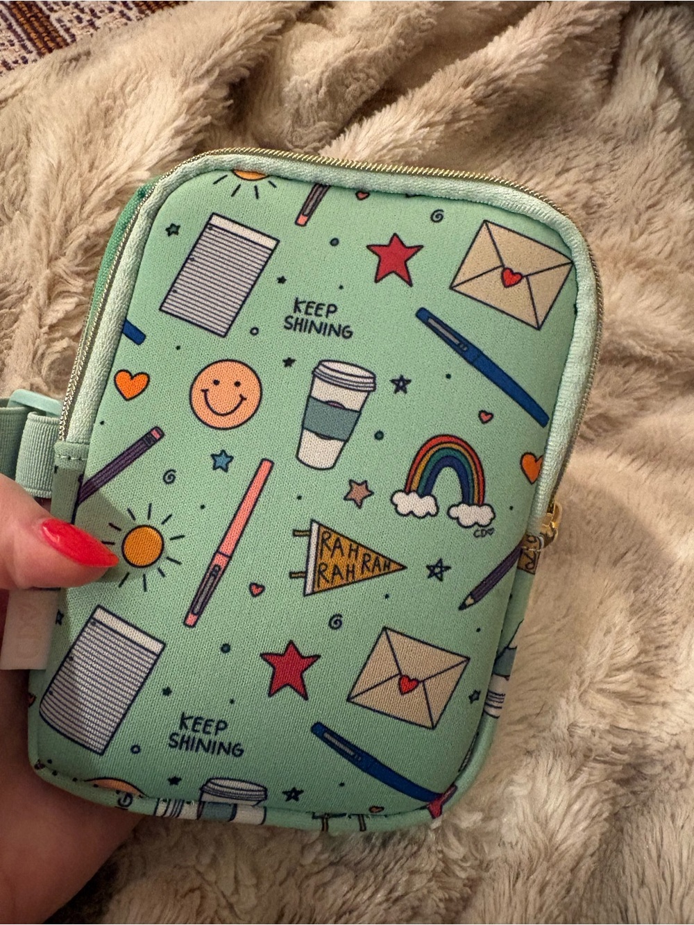 School Doodles Tumbler Fanny Pack Pouch